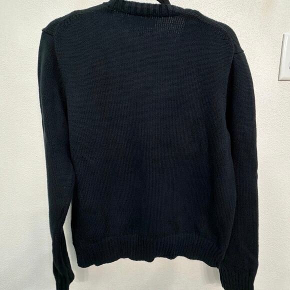 Polo by Ralph Lauren Polo Bear Pullover Crewneck Black Sweater Women’s Large - Picture 7 of 8